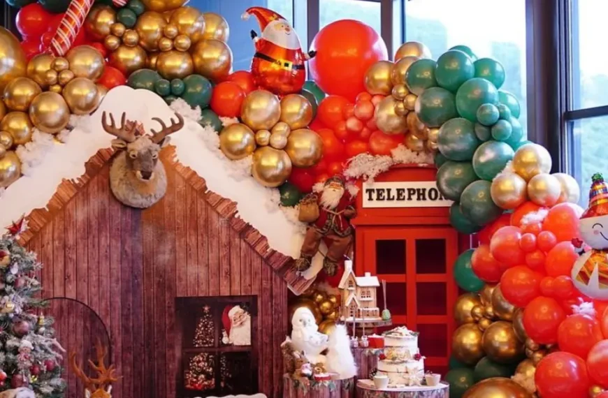 christmas themed birthday party