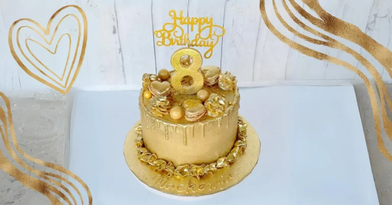 golden birthday cake ideas