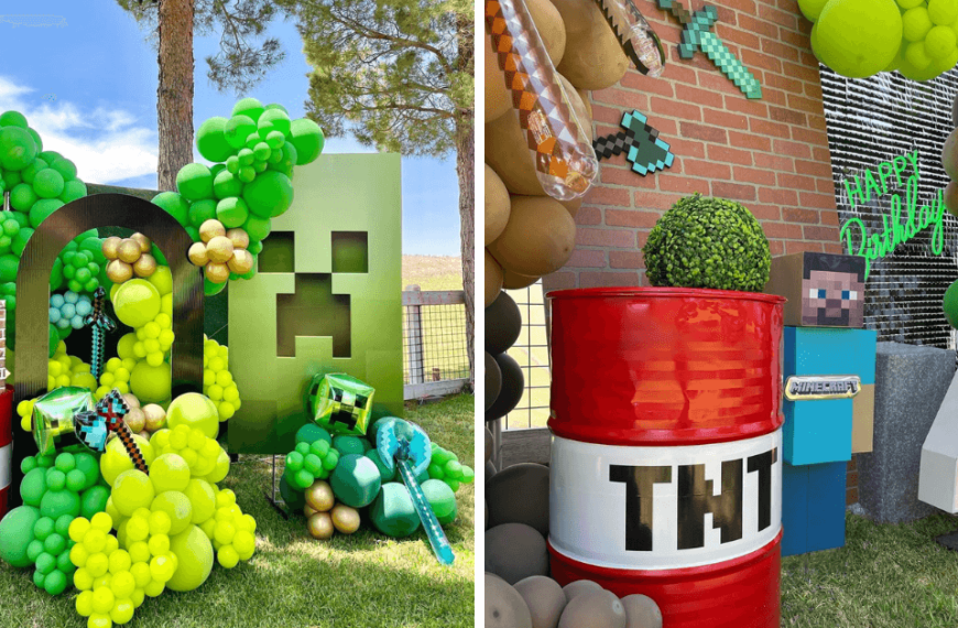 Minecraft Themed Birthday Party