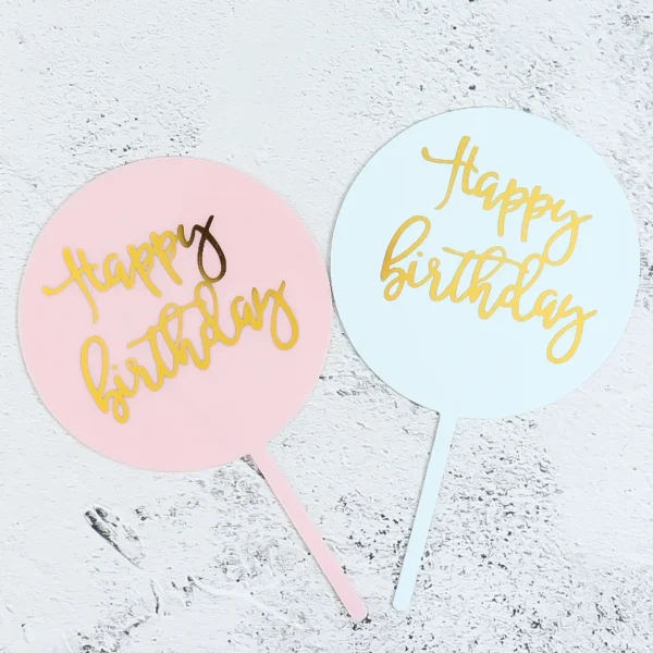 Acrylic Cake Topper