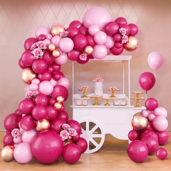 109 Pcs Pink Birthday Decor Idea