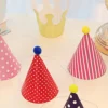 11PCS Birthday party trumpet birthday hat cute color 3