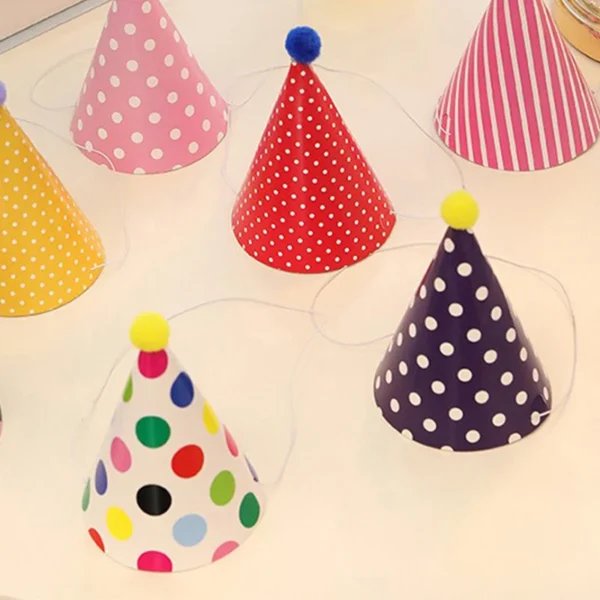 11PCS Birthday party trumpet birthday hat cute color 4