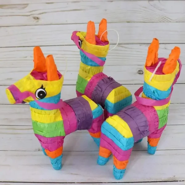 Pinata Party Mexican Donkey PinatasCinco DeMayo Fiesta Birthday Small Rainbow Unicorns Stuffers Decorations Supplies For Kids 2