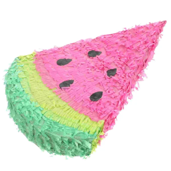 Watermelon Pinata Summer Watermelon Slice Pinata Small Candy Filled Pinata Tropical Fruit Pinata Decoration Hawaiian Luaus 3