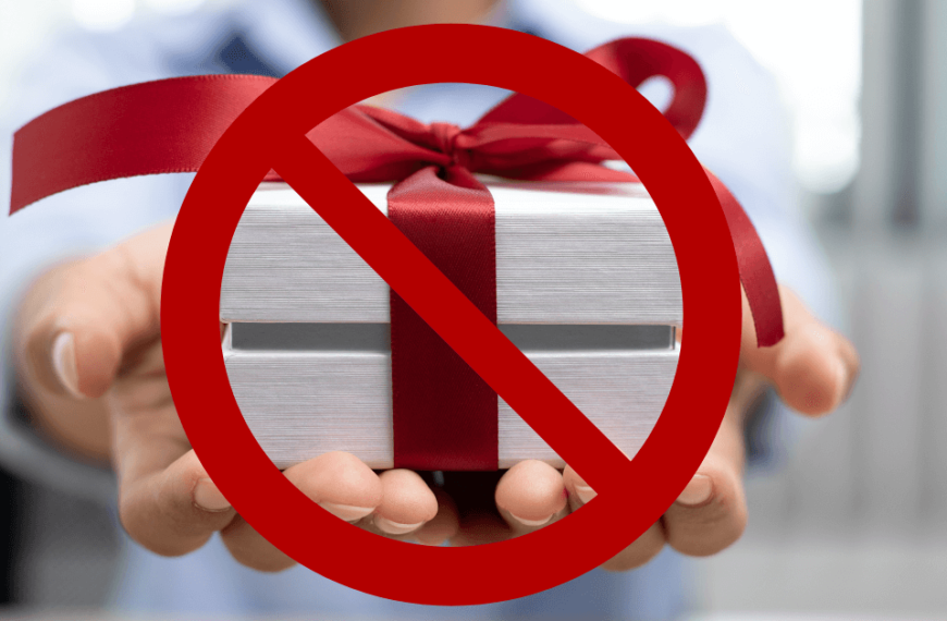 No Gift Birthday Party