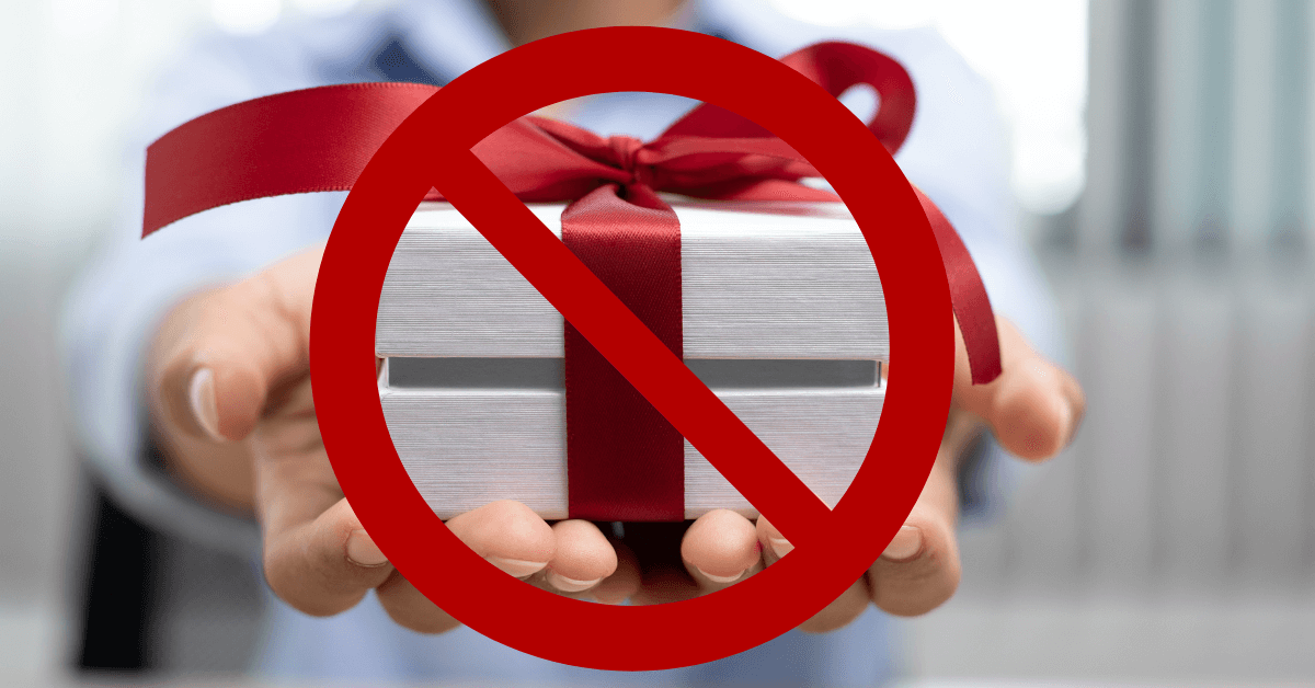 No Gift Birthday Party