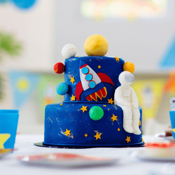 spaceship themed birthday party