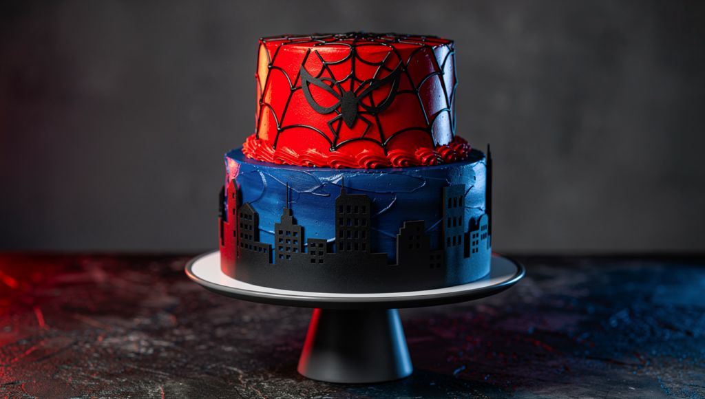 Spiderman Birthday Cake 