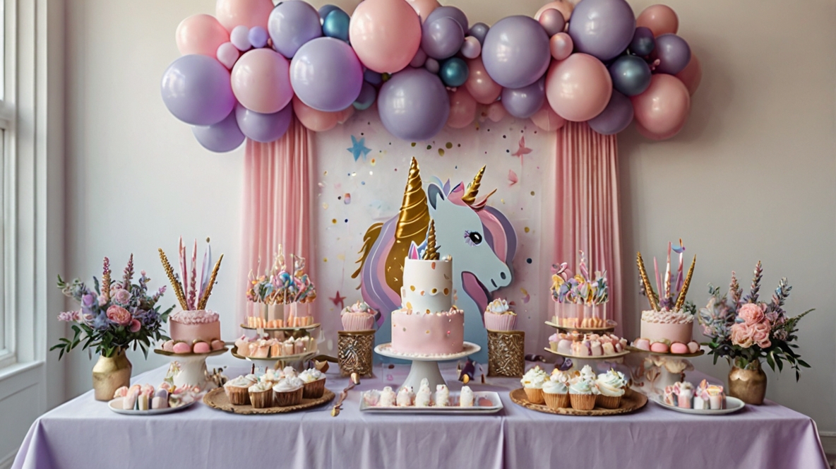 Unicorn birthday party decorations