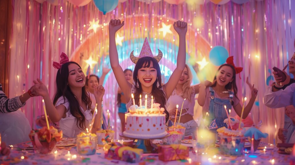 K pop demon hunters birthday party