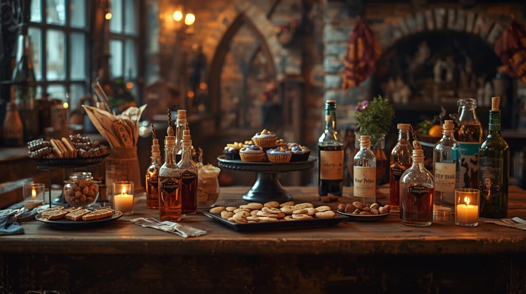 Harry potter birthday party food table