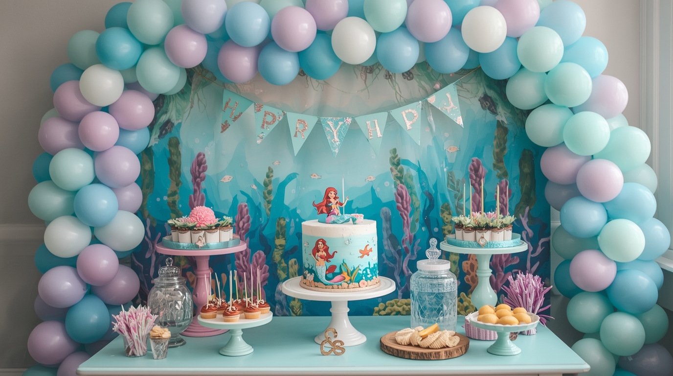 little mermaid birthday party