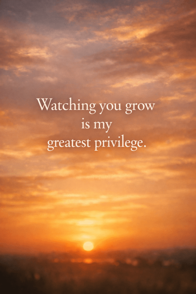 father and son inspirational birthday quote sunset background