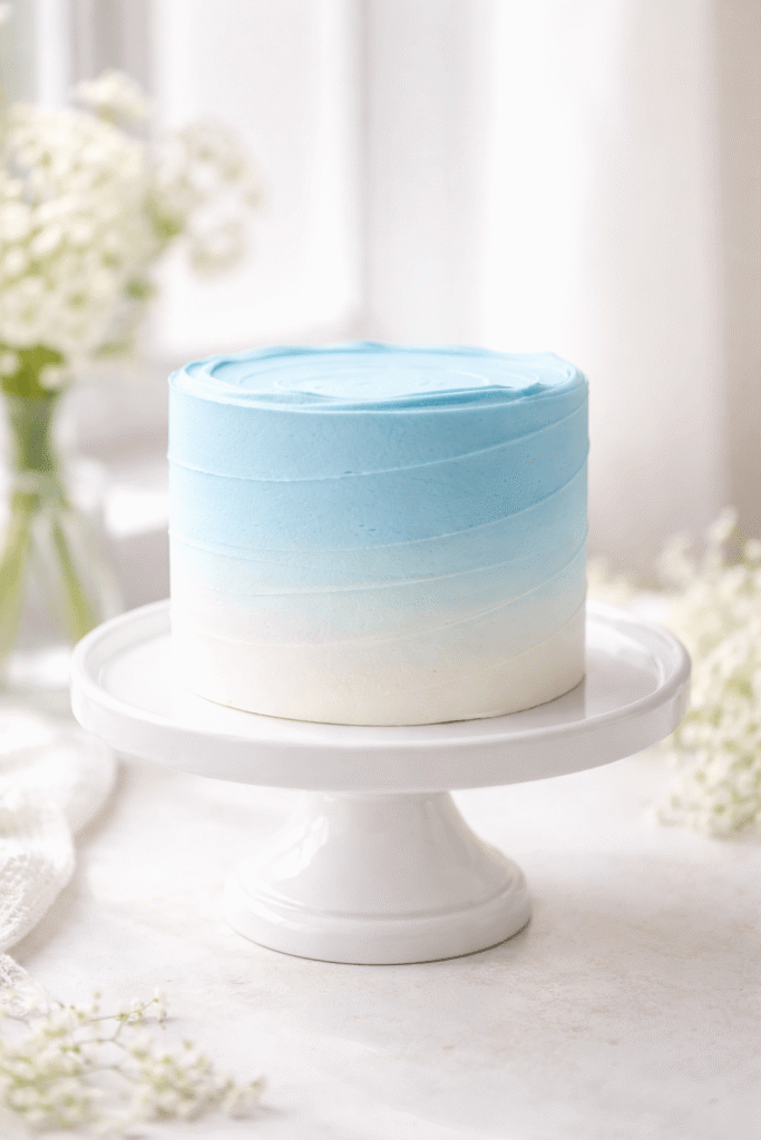 10 Creative Smash Cake Ideas for 1st Birthday Celebration 5 blue ombre smash cake for first birthday with smooth gradient frosting