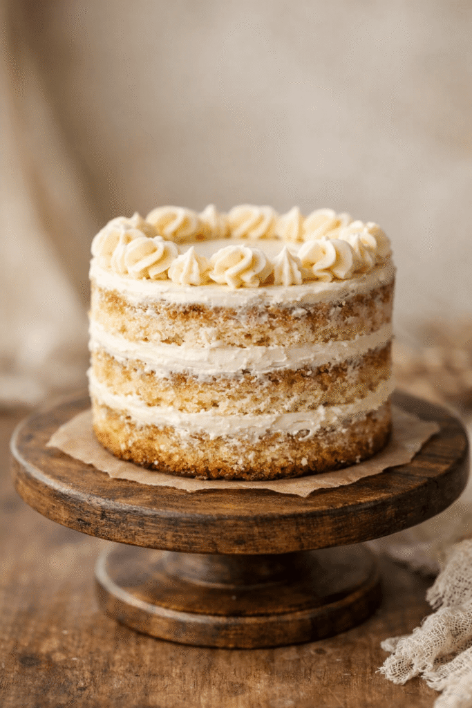 10 Creative Smash Cake Ideas for 1st Birthday Celebration 6 rustic naked smash cake with visible cake layers and light frosting