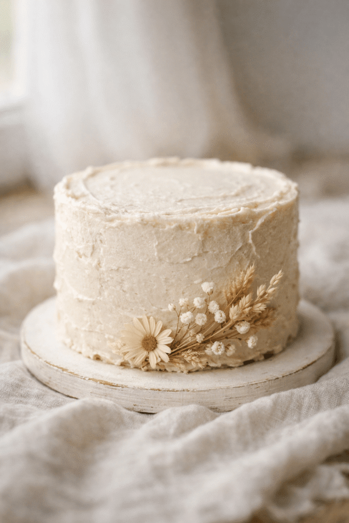 10 Creative Smash Cake Ideas for 1st Birthday Celebration 7 boho neutral smash cake with beige buttercream and soft texture