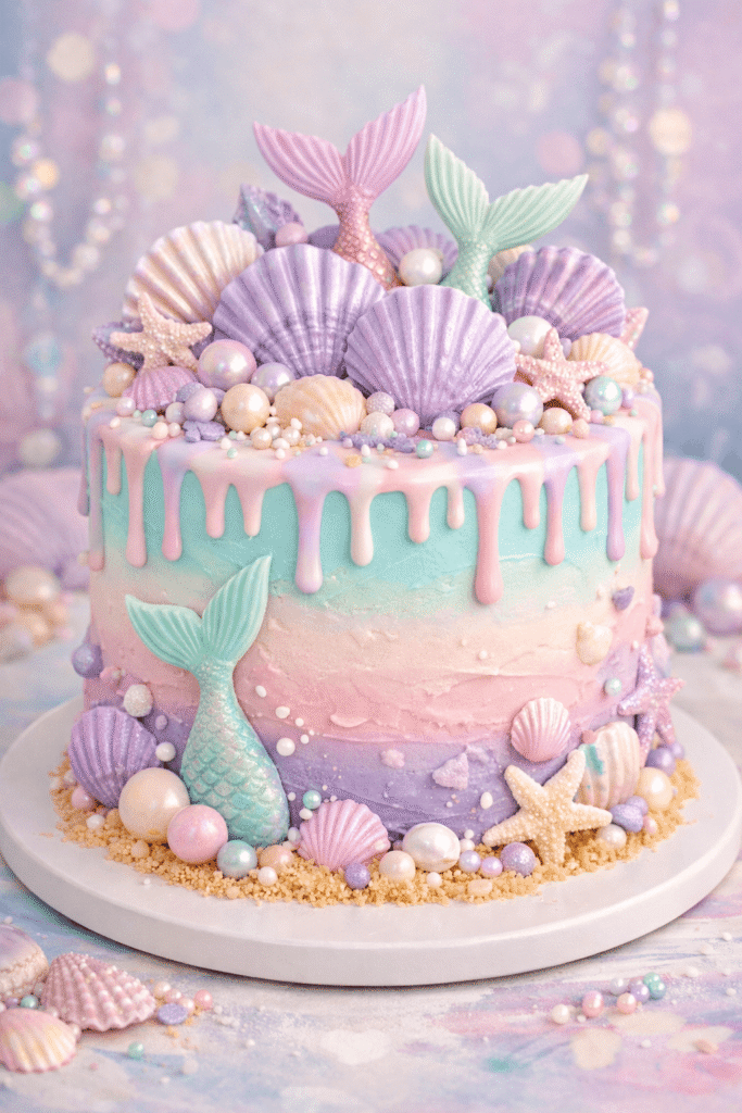 25 Best Mermaid Birthday Cake Ideas: Make a Splash at Your Next Party! 12 Mermaid Dream in Pastel