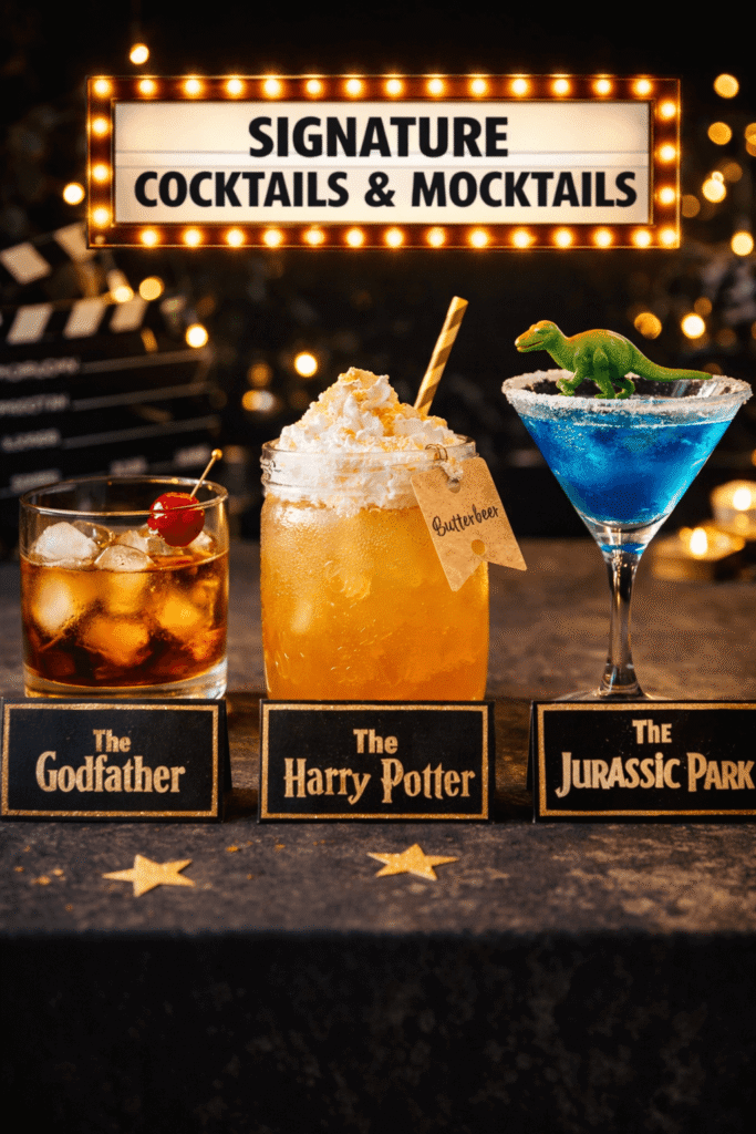 signatur cocktails for movie night