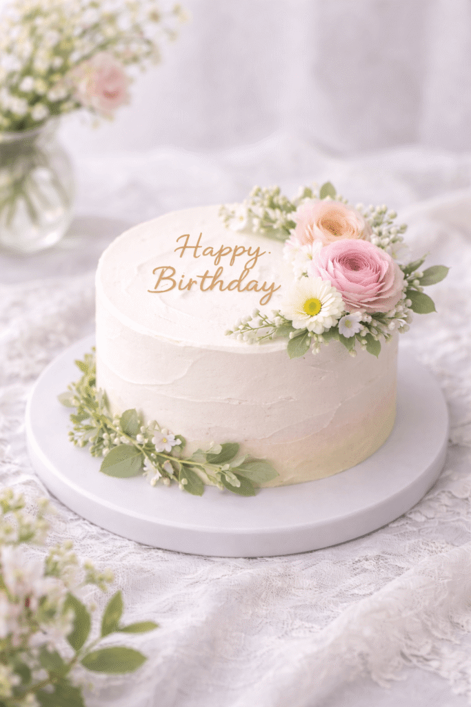 Small Spring Birthday Cake