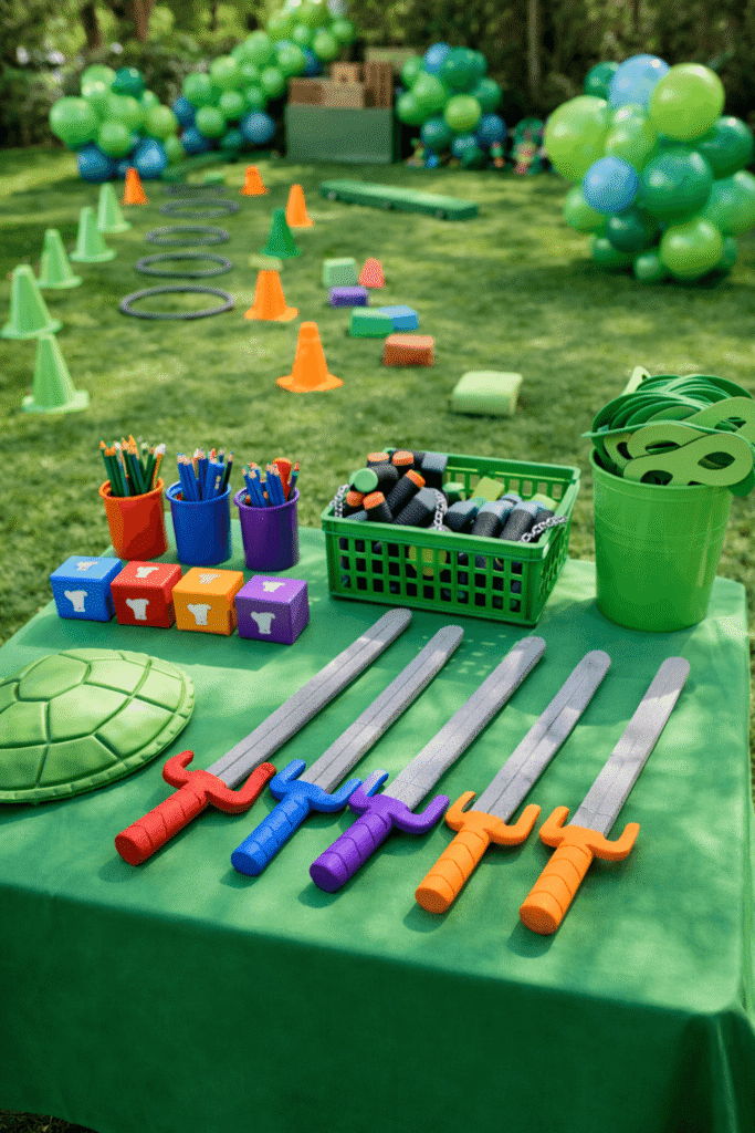 A ninja turtles inspired birthday cake