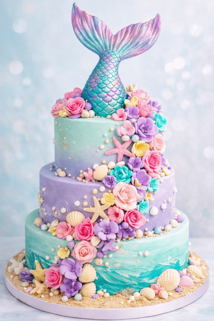 25 Best Mermaid Birthday Cake Ideas: Make a Splash at Your Next Party! 25 Siren's Bloom of Enchantment