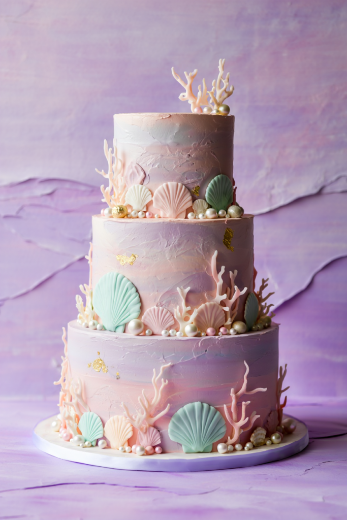 25 Best Mermaid Birthday Cake Ideas: Make a Splash at Your Next Party! 16 Enchanted Ocean Elegance
