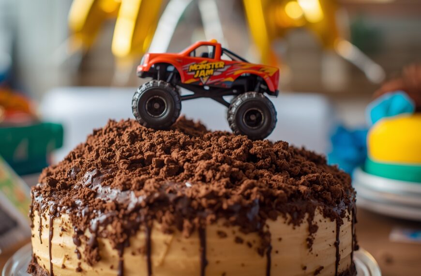 monster jam birthday cake