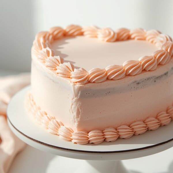 Heart shaped Birthday Cake