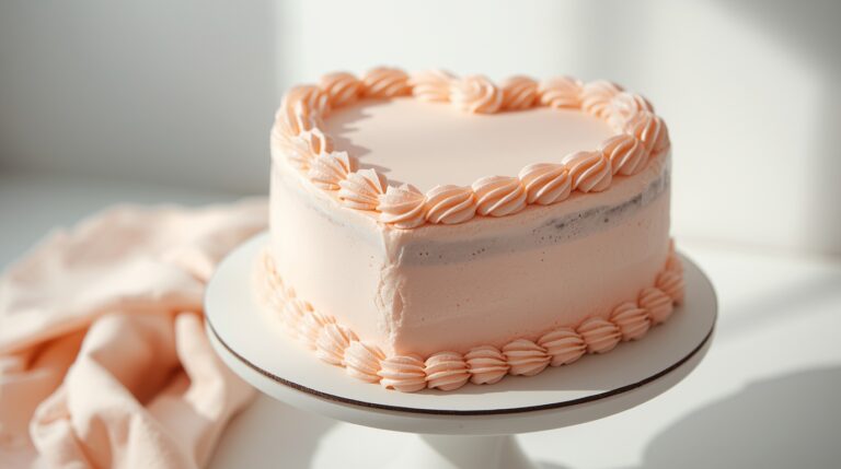 Heart shaped Birthday Cake