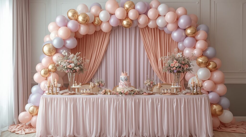 princess birthday party ideas royally decorated birthday table princess birthday party