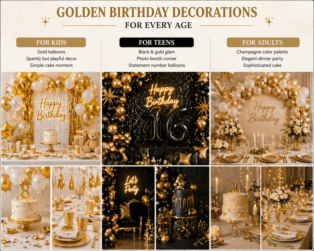 Golden Birthday Ideas That Feel Meaningful, Elegant & Worth the Hype 6 Golden birthday ideas for kids, teens, and adults